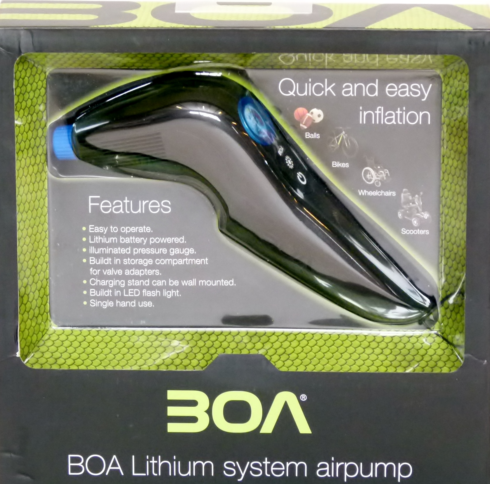 Augstspiediena rokas sūknis BOA Lithium System