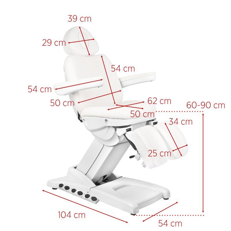 Kosmetoloģijas krēsls Azzurro 872S Pedi Pro Exclusive White Kosmetoloģijas krēsls Azzurro 872S Pedi Pro Exclusive White