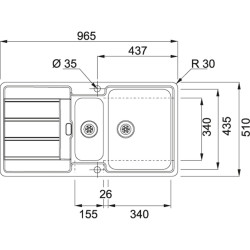 Franke HDX 254 (127.0378.733)