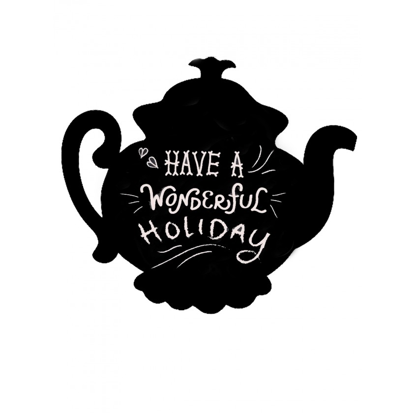 Krīta magneta delis Teapot Krīta magneta delis Teapot