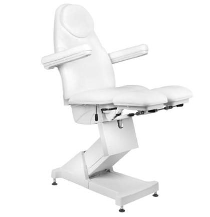 Kosmetoloģijas krēsls Basic 156 Pedi 3 White Kosmetoloģijas krēsls Basic 156 Pedi 3 White