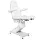 Kosmetoloģijas krēsls Basic 156 Pedi 3 White Kosmetoloģijas krēsls Basic 156 Pedi 3 White