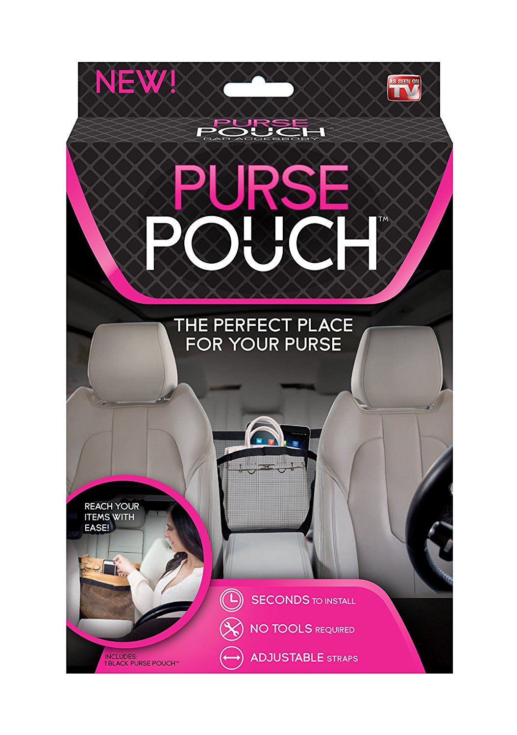 Maku maisiņš automašīnai Purse Pouch Maku maisiņš automašīnai Purse Pouch