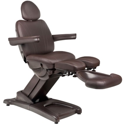 Kosmetoloģijas krēsls Azzurro 872s Pedi-Pro 3 Brown Kosmetoloģijas krēsls Azzurro 872s Pedi-Pro 3 Brown
