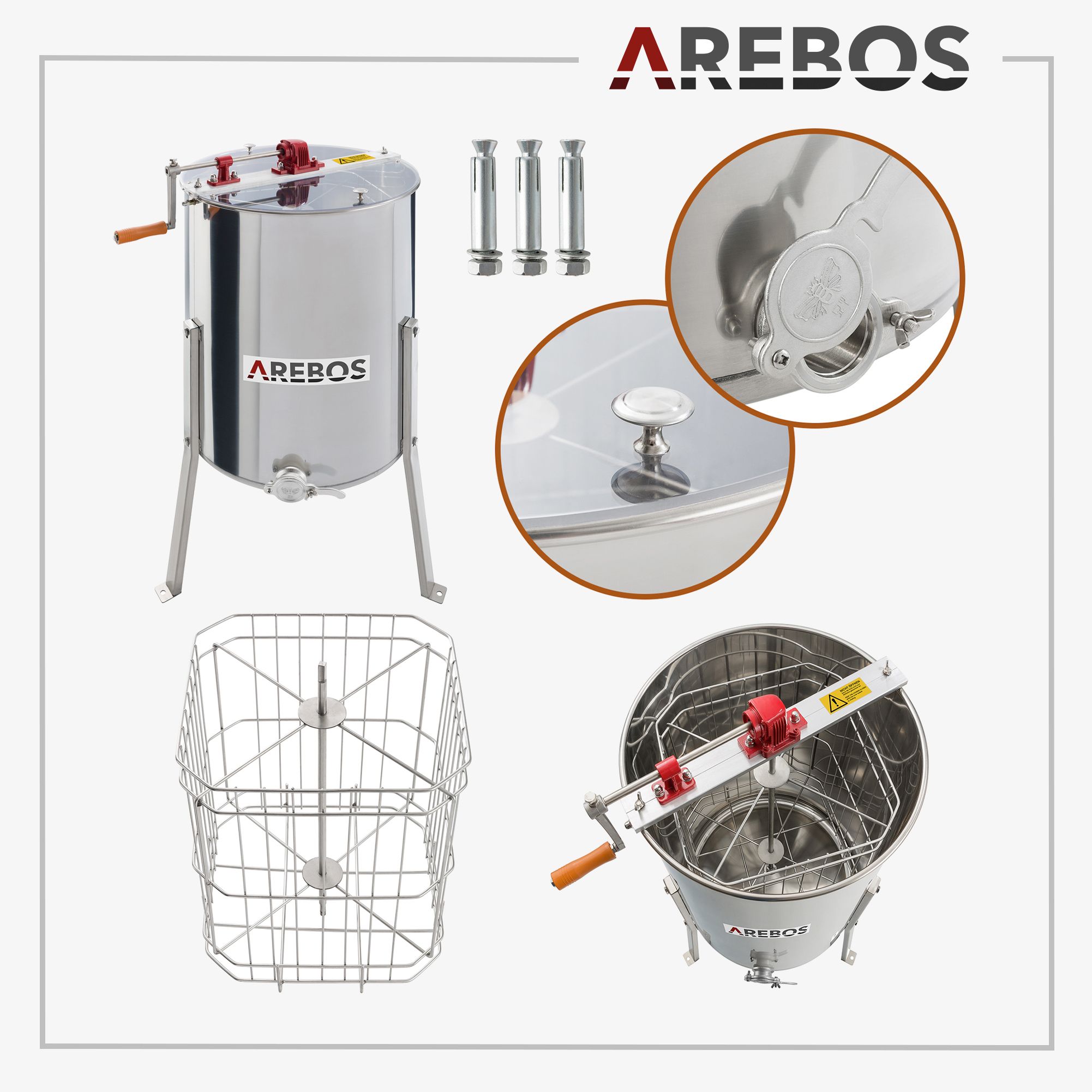Медогонка Arebos Eco (8891) Медогонка Arebos Eco (8891)