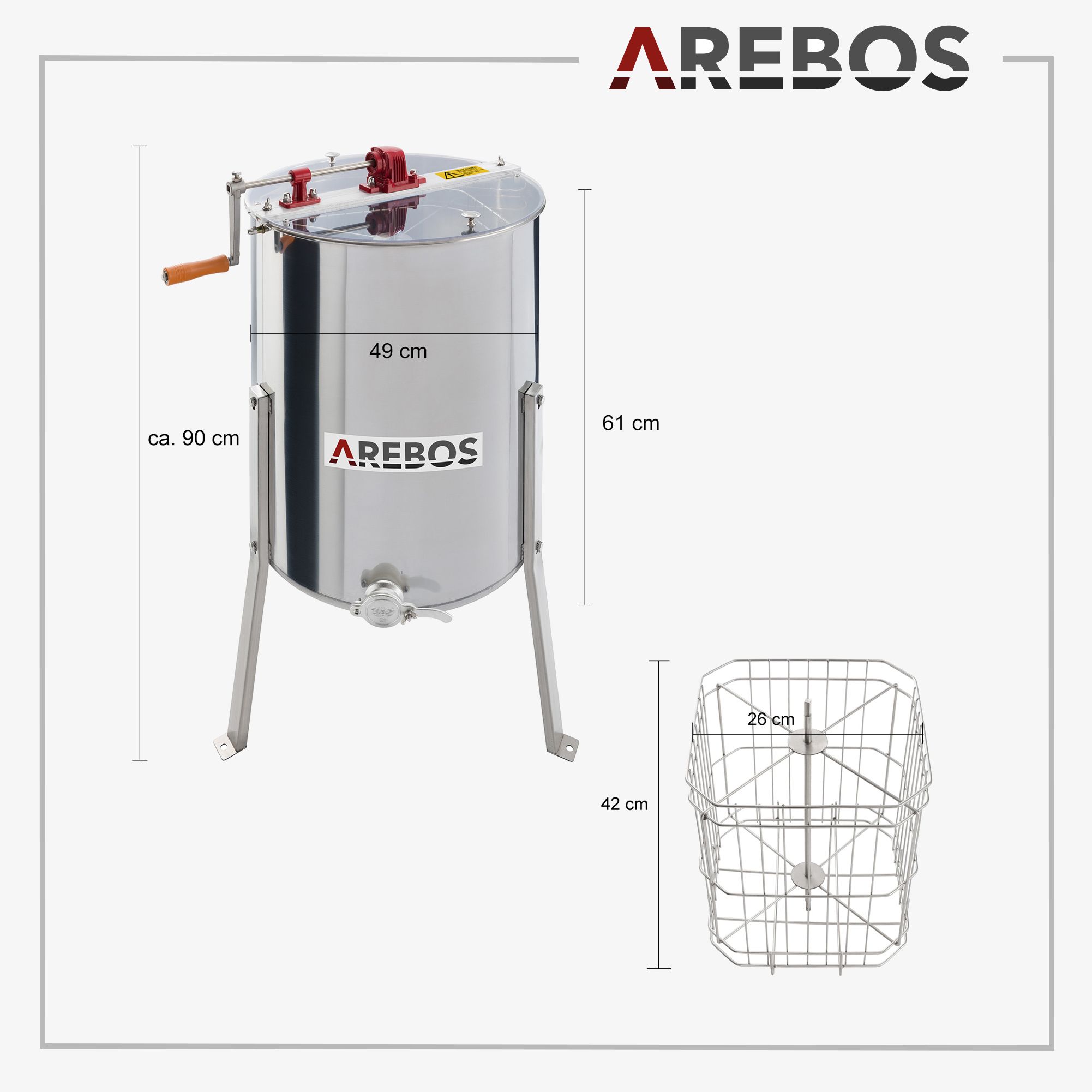 Медогонка Arebos Eco (8891) Медогонка Arebos Eco (8891)