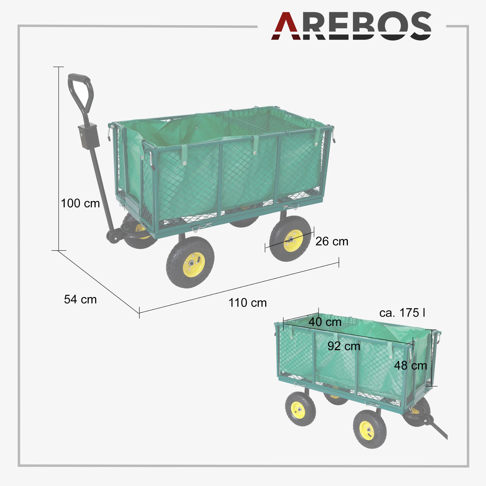 Тележка Arebos (23286)