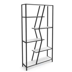 Grāmatu plaukts Kalip White/Black