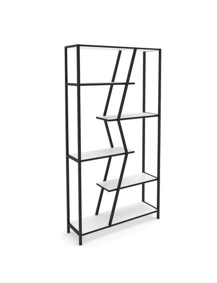 Grāmatu plaukts Kalip White/Black