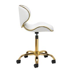 Косметический стул Q-4599G White Косметический стул Q-4599G White