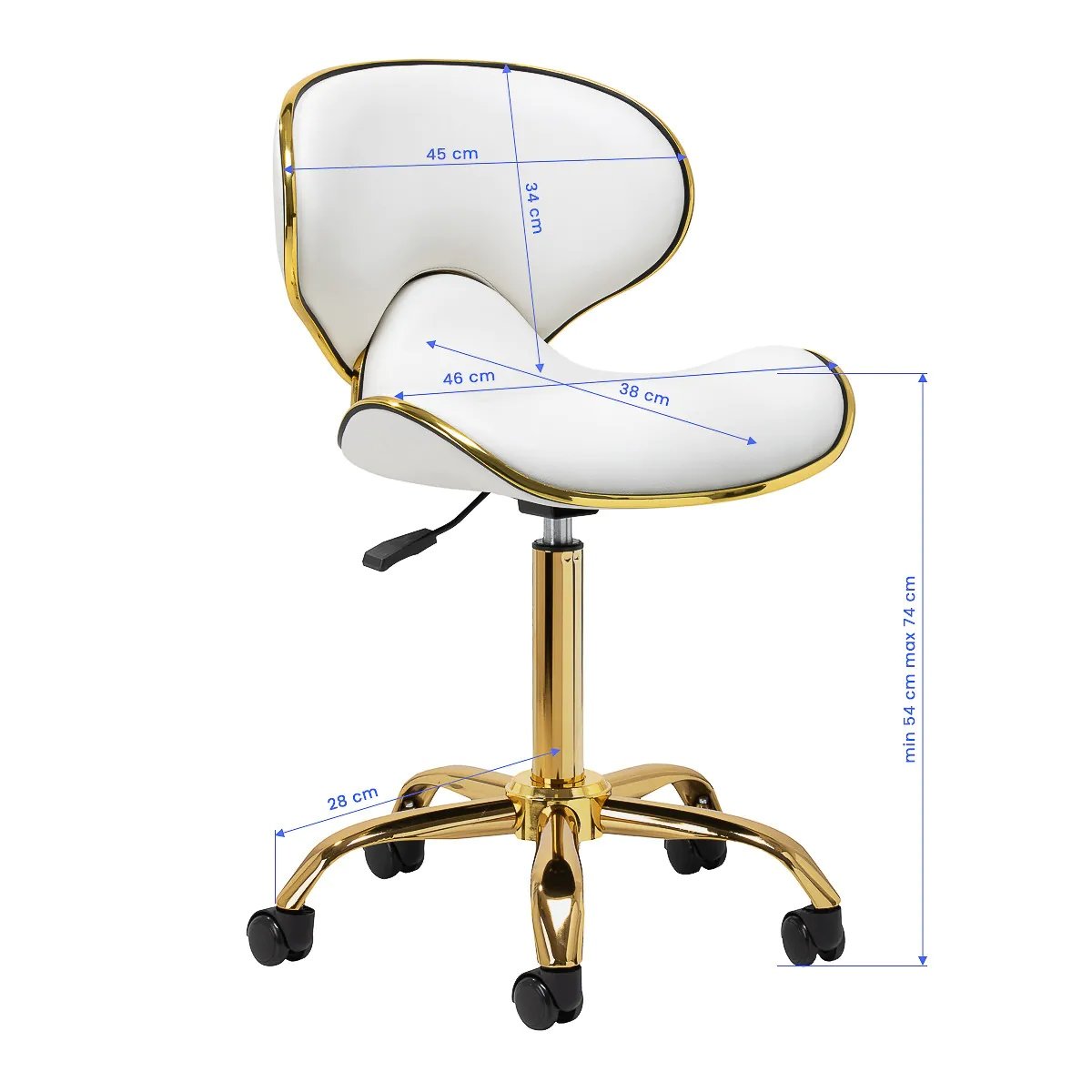 Косметический стул Q-4599G White