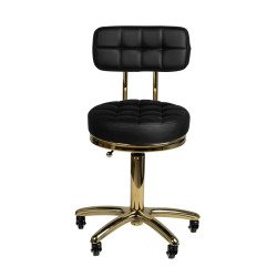 Косметический табурет AM-961 Gold Black