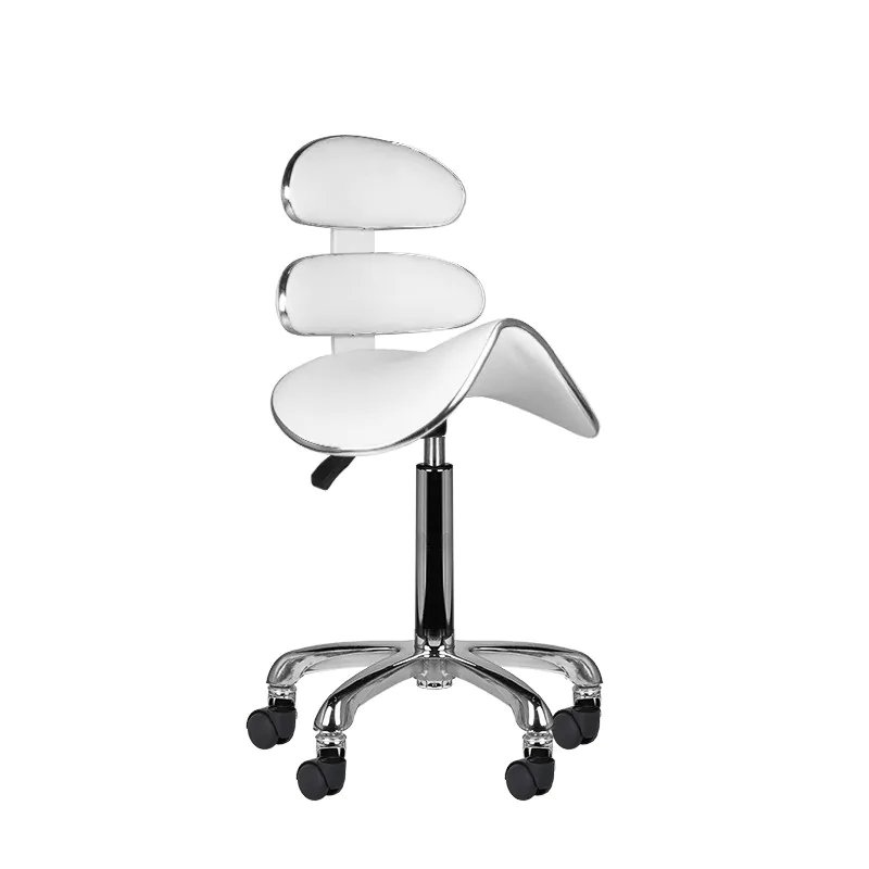 Высокий косметический стул Roll Speed ​​AM-880 White
