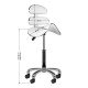 Высокий косметический стул Roll Speed ​​AM-880 White