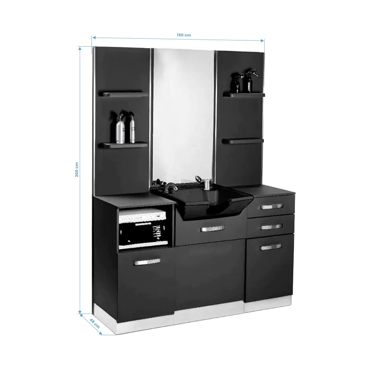 Friziera konsole Gabbiano B085B Black Friziera konsole Gabbiano B085B Black
