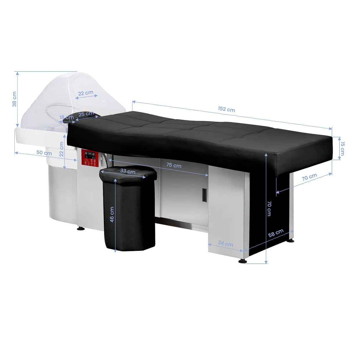 Friziera konsole Gabbiano Head Spa 017B Black Friziera konsole Gabbiano Head Spa 017B Black