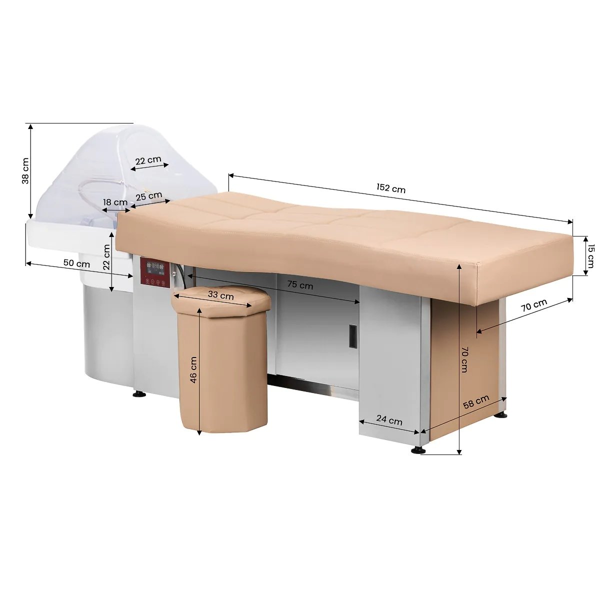 Friziera konsole Gabbiano Head Spa 017B Beige