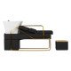 Мойка с креслом Gabbiano Emma Black Gold Мойка с креслом Gabbiano Emma Black Gold