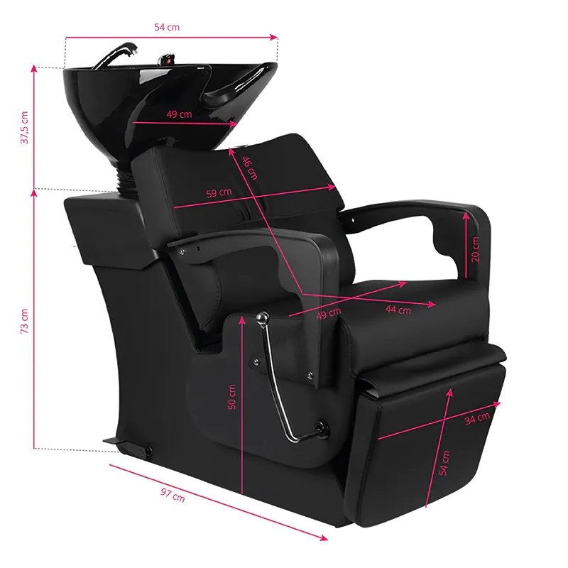 Мойка с креслом Gabbiano C37 Black Мойка с креслом Gabbiano C37 Black