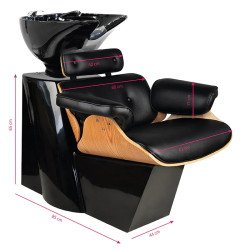 Мойка с креслом Gabbiano Florence Black Walnut Мойка с креслом Gabbiano Florence Black Walnut