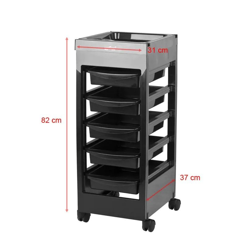 Тележка для парикмахера Gabbiano 048A Black