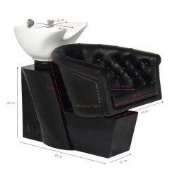 Мойка с креслом Gabbiano London Black Мойка с креслом Gabbiano London Black
