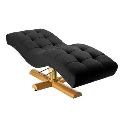 Кресло для наращивания ресниц Sillon Corona Black/Gold Кресло для наращивания ресниц Sillon Corona Black/Gold