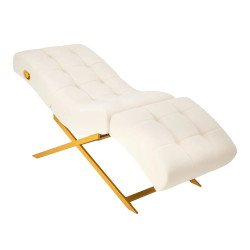 Кресло для наращивания ресниц Sillon Umbra White/Gold Кресло для наращивания ресниц Sillon Umbra White/Gold