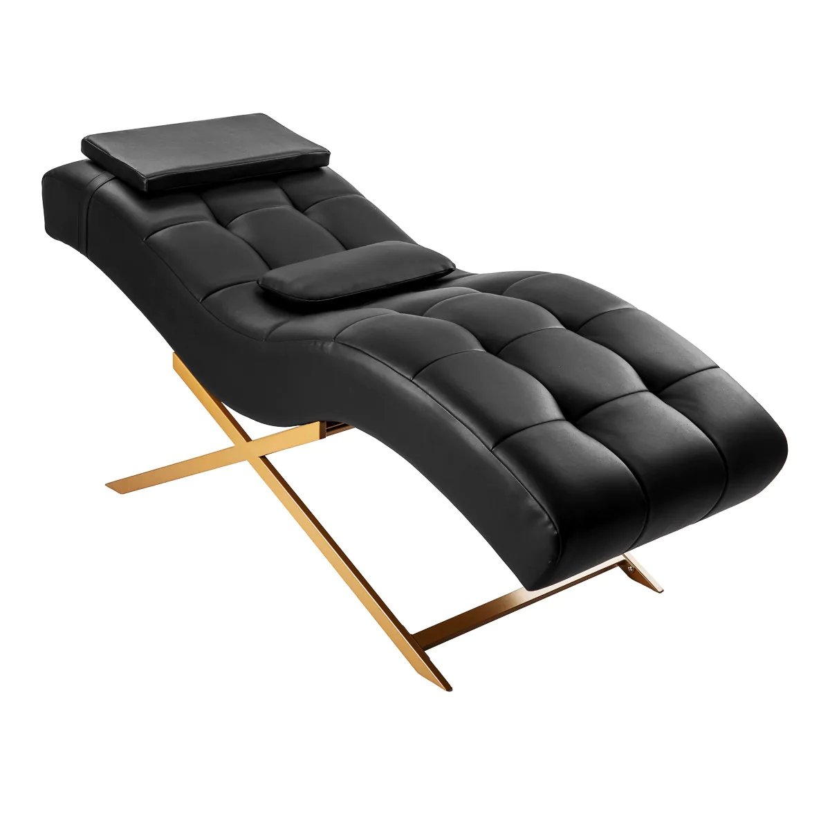 Кресло для наращивания ресниц Sillon Alba Black/Gold Кресло для наращивания ресниц Sillon Alba Black/Gold