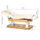 Elektriskā kosmetoloģijas kušete Sillon Comfort Cream/Brown