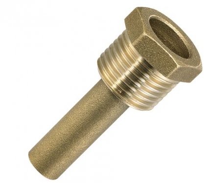 Čaula termometram 1/2" 25bar,  misiņš