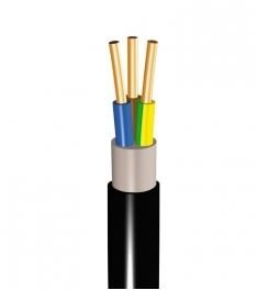 Kabelis CYKY 4x2.5mm² melns 0.45/0.75kV