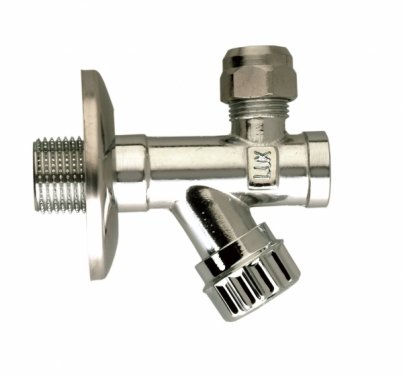 Noslēgvārsts ar filtru 1/2" - 10mm