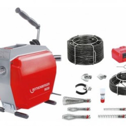 R600, cauruļu tīrīšanas iekārta ar spirāļu / instrumentu komplektu Ø 16-22mm R600, cauruļu tīrīšanas iekārta ar spirāļu / instrumentu komplektu Ø 16-22mm