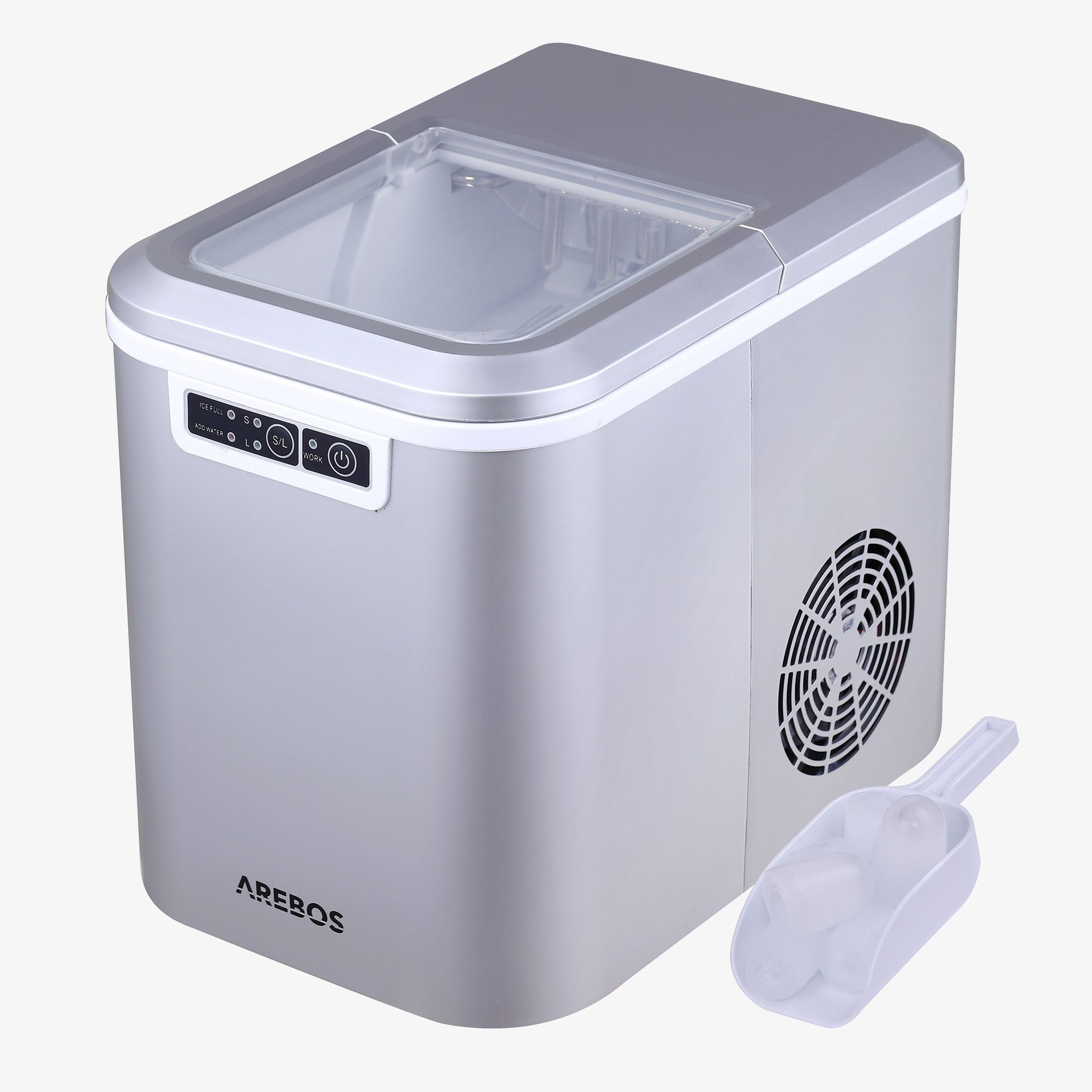 Генератор льда Arebos 2.2l Silver Генератор льда Arebos 2.2l Silver