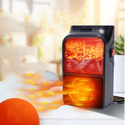 Mini sildītājs Handy Heater 500W ar imitētu uguni (7412)