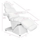 Kosmetoloģijas krēsls Azzurro 878-5 White Kosmetoloģijas krēsls Azzurro 878-5 White