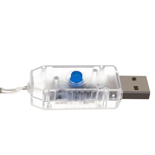 136 LED USB Krāsainu lampiņu virtene Cold White (19740)