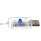 108 LED USB Krāsainu lampiņu virtene Warm White (19736)