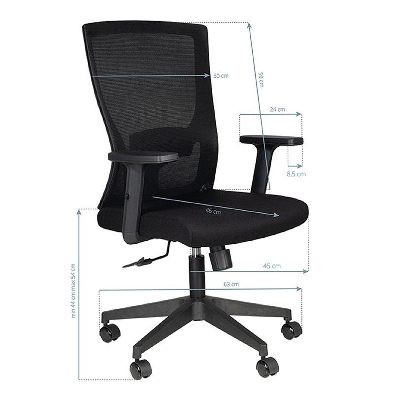 Biroja krēsls Comfort 32 Black (133334)